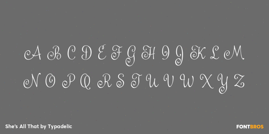 She's All That Font Poster #2