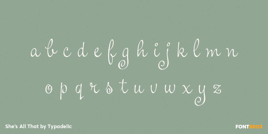 She's All That Font Poster #3