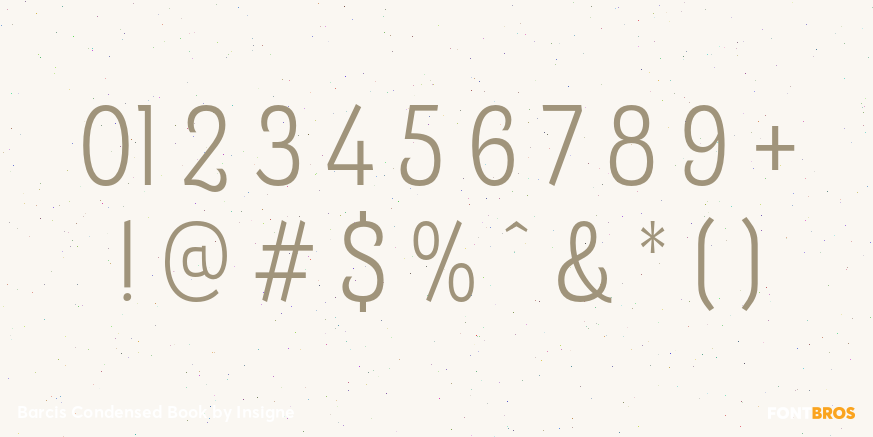 Barcis Condensed Book Font Poster #1