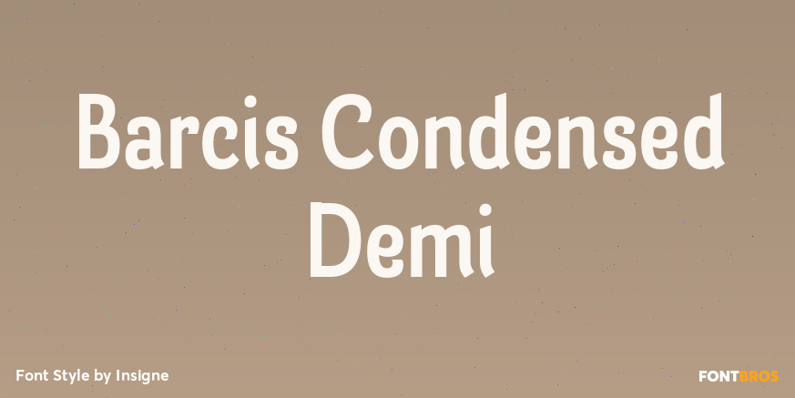 Barcis Condensed Demi Font Poster #1