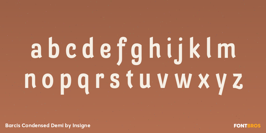 Barcis Condensed Demi Font Poster #3