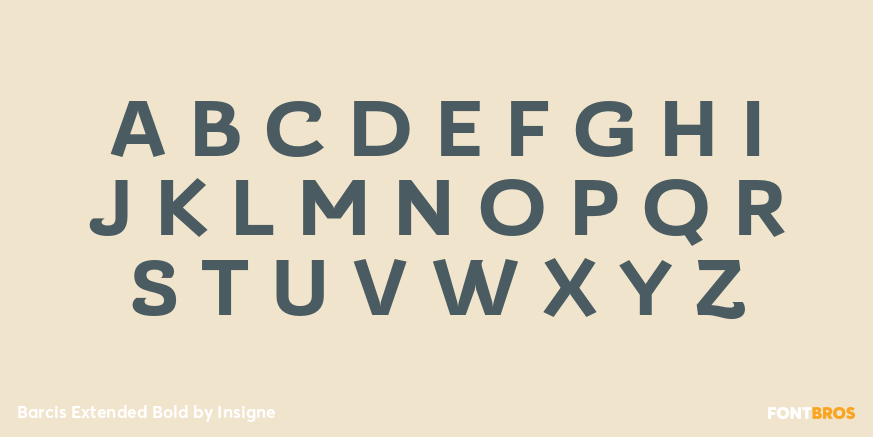 Barcis Extended Bold Font Poster #2