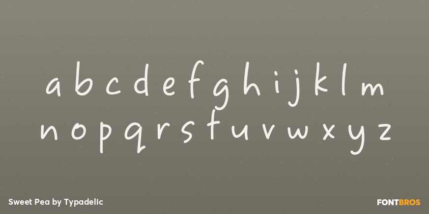 Sweet Pea Font Poster #3