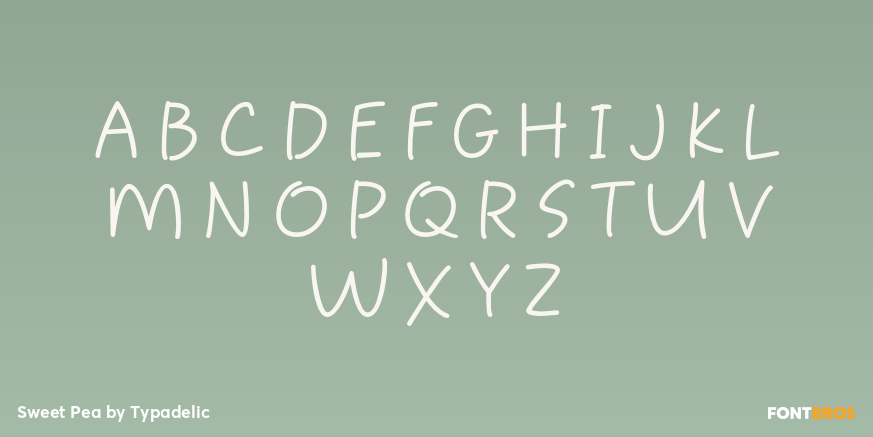 Sweet Pea Font Poster #1
