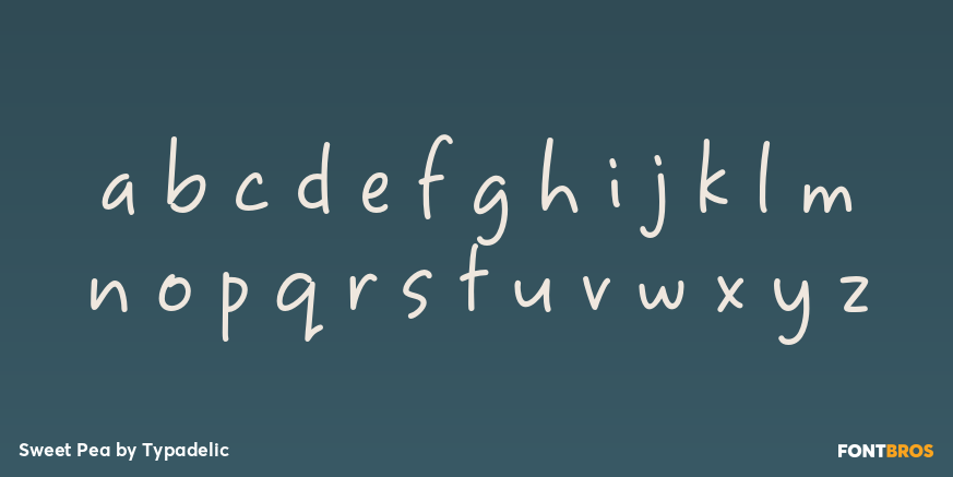 Sweet Pea Font Poster #1
