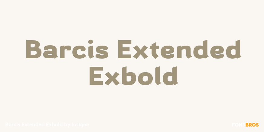 Barcis Extended Exbold Font Poster #1