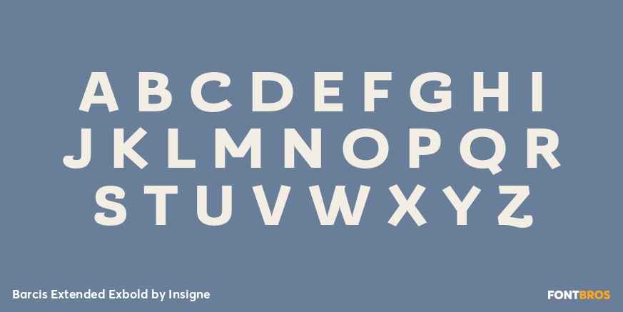 Barcis Extended Exbold Font Poster #2
