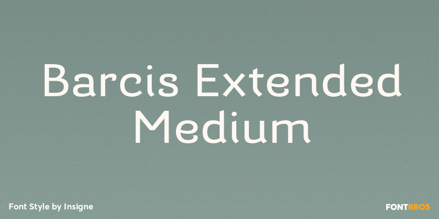 Barcis Extended Medium Font Poster #1