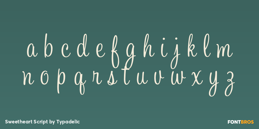 Sweetheart Script Font Poster #3