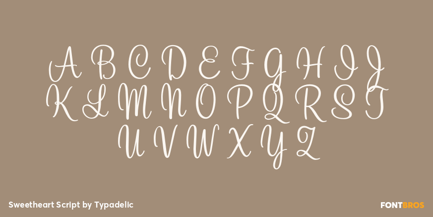 Sweetheart Script Font Poster #1