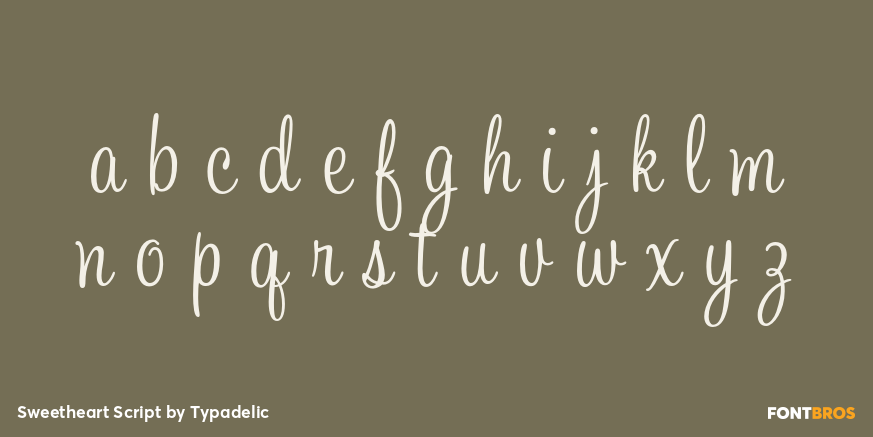 Sweetheart Script Font Poster #1