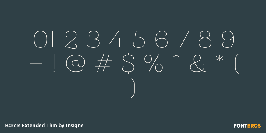 Barcis Extended Thin Font Poster #4