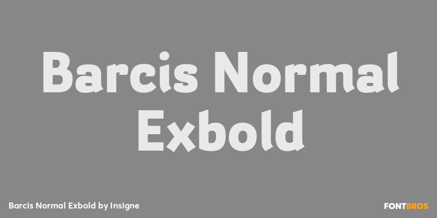 Barcis Normal Exbold Font Poster #1