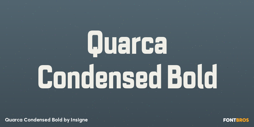 Quarca Condensed Bold Font Poster #1