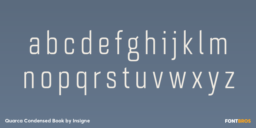 Quarca Condensed Book Font Poster #3