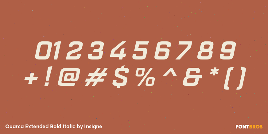 Quarca Extended Bold Italic Font Poster #4