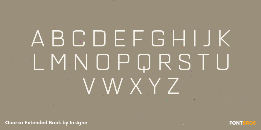 Quarca Extended Book Font Poster #2