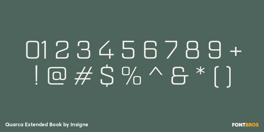 Quarca Extended Book Font Poster #4