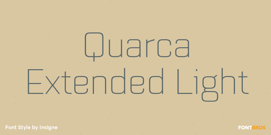 Quarca Extended Light Font Poster #1