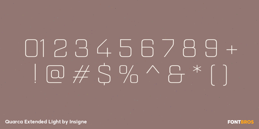 Quarca Extended Light Font Poster #1