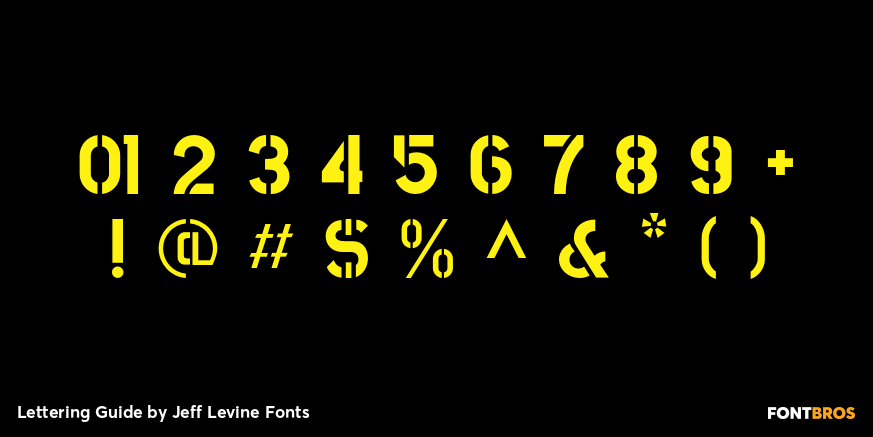 Lettering Guide Font Poster #4