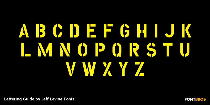 Lettering Guide Font Poster #3