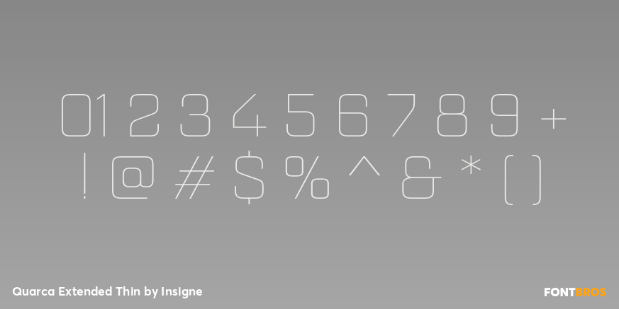 Quarca Extended Thin Font Poster #4