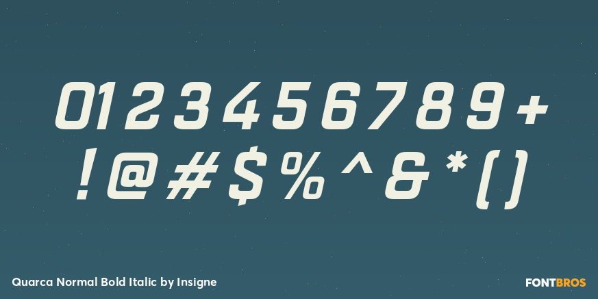 Quarca Normal Bold Italic Font Poster #4