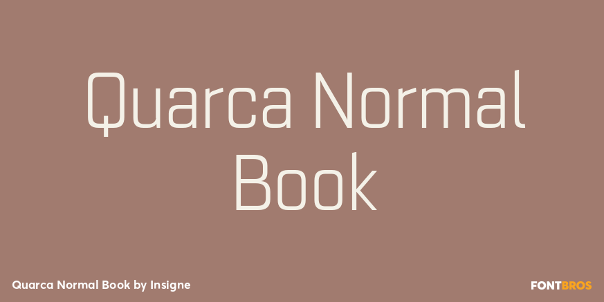 Quarca Normal Book Font Poster #1