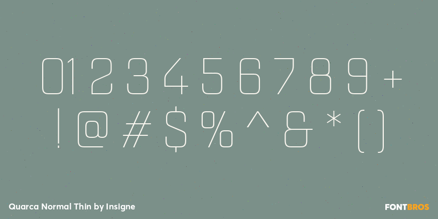 Quarca Normal Thin Font Poster #1