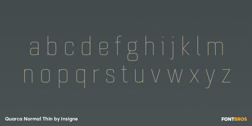 Quarca Normal Thin Font Poster #1