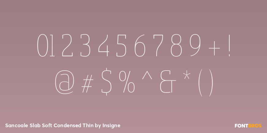 Sancoale Slab Soft Condensed Thin Font Poster #4