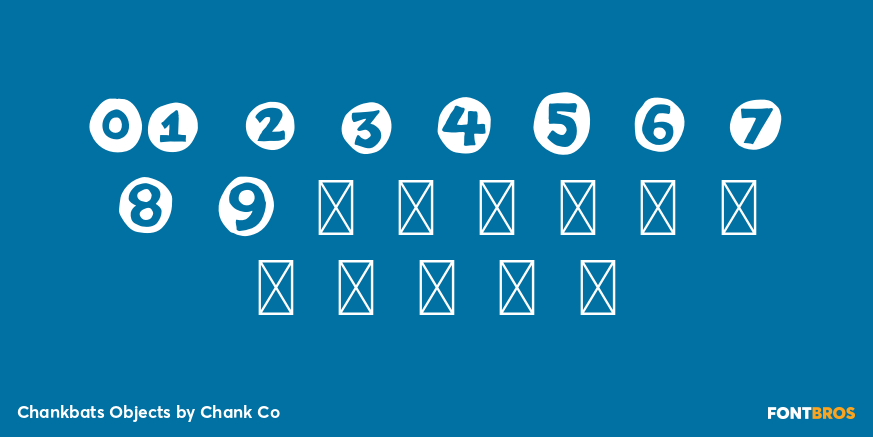 Chankbats Objects Font Poster #1