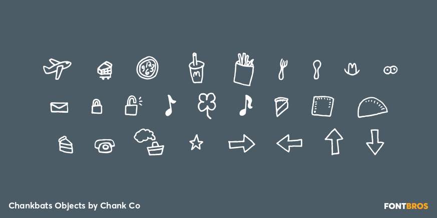 Chankbats Objects Font Poster #3