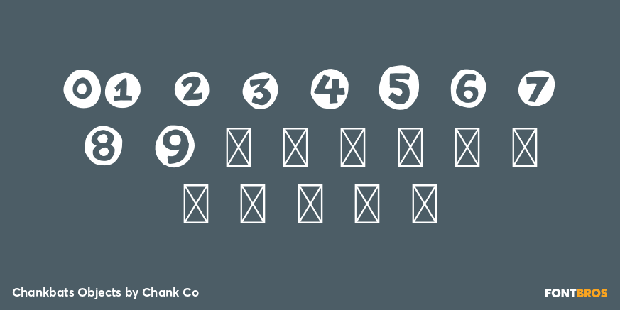Chankbats Objects Font Poster #4