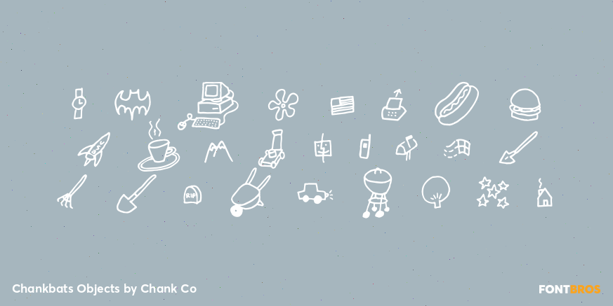 Chankbats Objects Font Poster #1