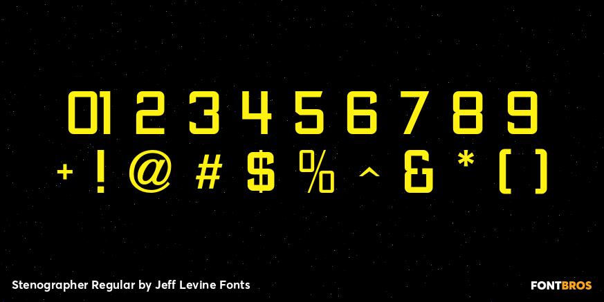 Stenographer Regular Font Poster #1