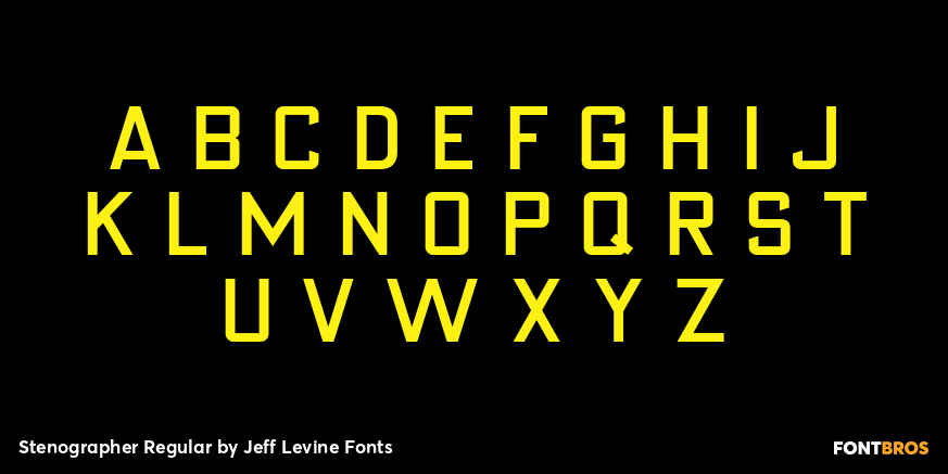 Stenographer Regular Font Poster #1
