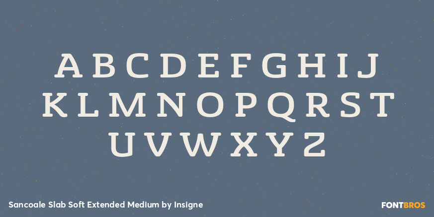 Sancoale Slab Soft Extended Medium Font Poster #2