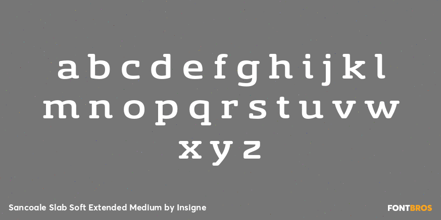 Sancoale Slab Soft Extended Medium Font Poster #3