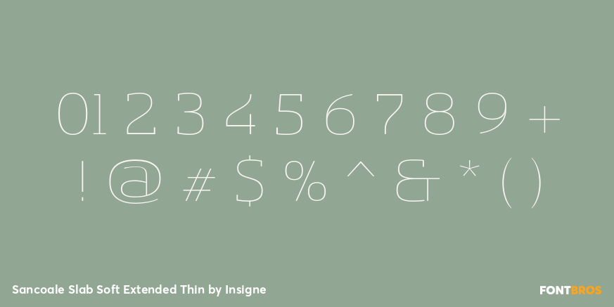 Sancoale Slab Soft Extended Thin Font Poster #4