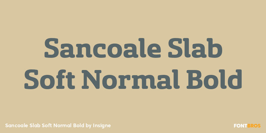 Sancoale Slab Soft Normal Bold Font Poster #1