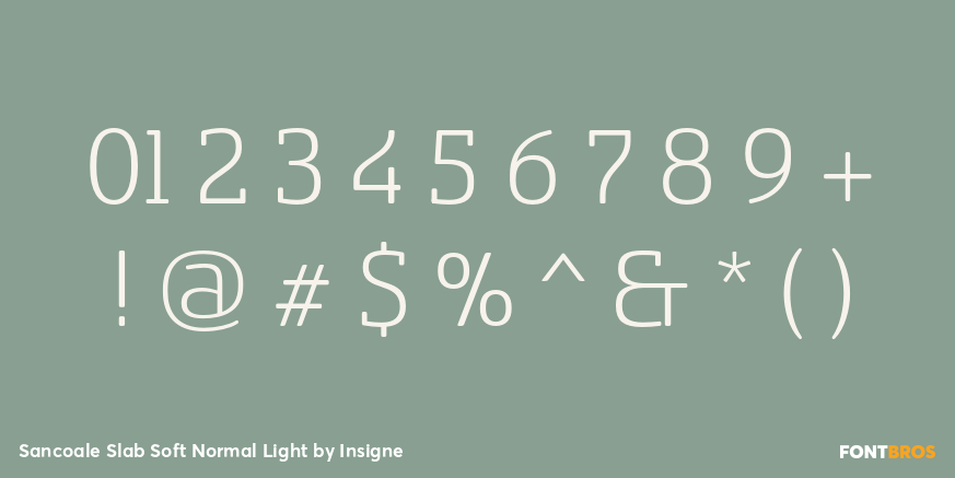 Sancoale Slab Soft Normal Light Font Poster #4