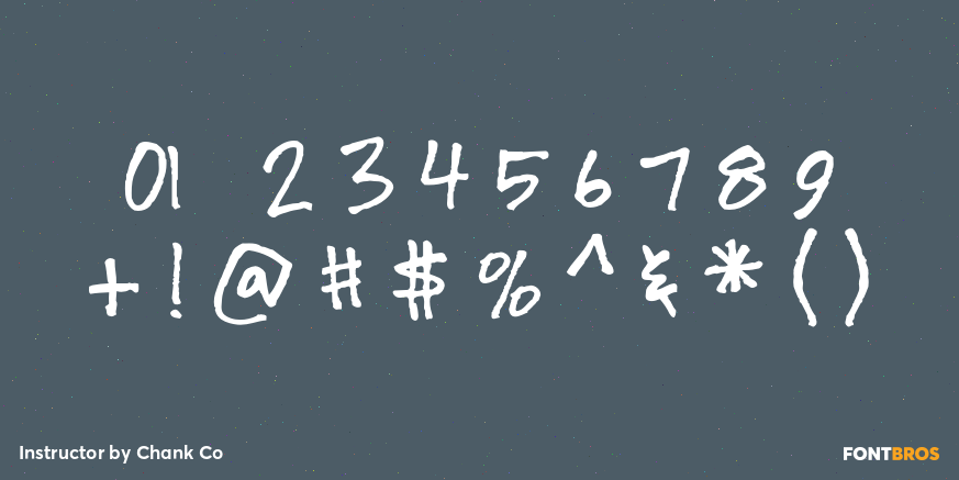 Instructor Font Poster #1