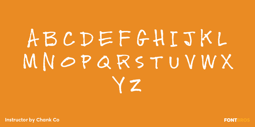 Instructor Font Poster #2