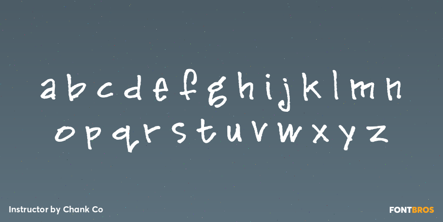 Instructor Font Poster #3