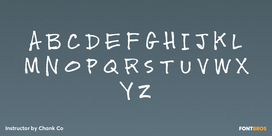 Instructor Font Poster #1