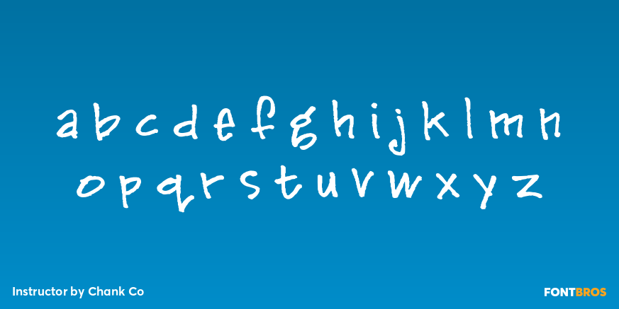 Instructor Font Poster #1