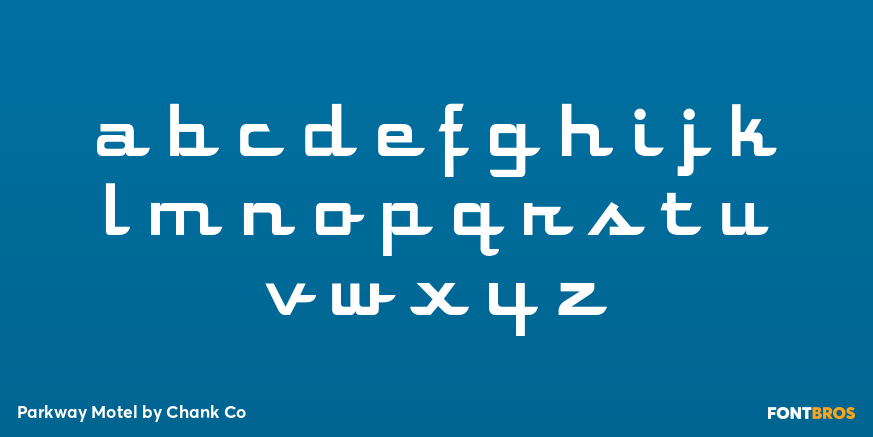 Parkway Motel Font Poster #3