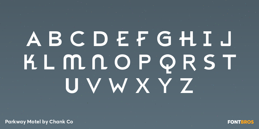 Parkway Motel Font Poster #1